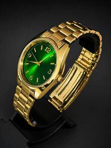 Orimet Men's And Women's Dress Watch, Waterproof. - Vàng xanh - Xem 2