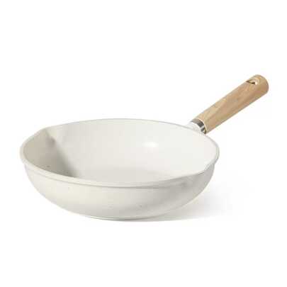 1PC High-Quality White Non Stick Frying Pan | Made Of Aluminum Alloy Material | Suitable For Frying Eggs And Steaks, Universal For Induction Cookers And Gas Stoves, 20/24/26CM Size, Meeting Diverse Cooking Needs