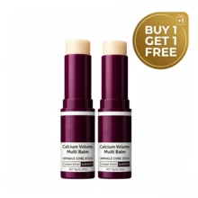 Calcium Multi Balm, Calcium Volume Multi Balm, Wrinkle Core Stick, Korean Collagen Moisturing Stick, Anti-Aging, Hydrating, Firming Skin, Suitable For Eyes, Neck, Face, 9g Buy 1 Get 1 Free - 紫色的 - 查看 1