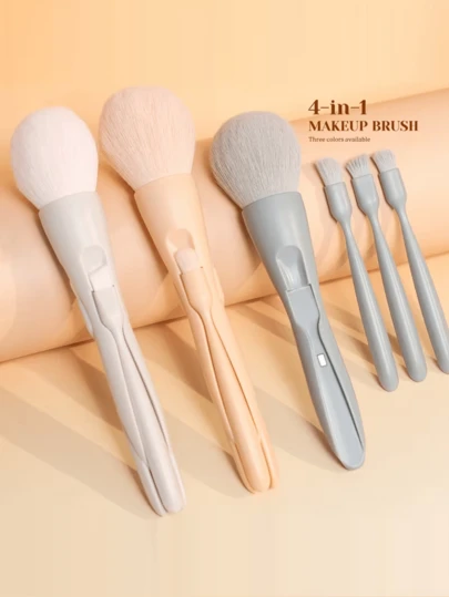 Bộ cọ trang điểm đa năng 4 trong 1 chất lượng cao, có nam châm. Bao gồm cọ phấn phủ, cọ tán phấn mắt, cọ che khuyết điểm, cọ tạo khối, v.v. Lông cọ mềm mại và thoải mái, tay cầm có nam châm giúp dễ dàng cất giữ, rất cần thiết khi đi du lịch. 4 cọ trang điểm mang đến những trải nghiệm trang điểm khác nhau. Bộ cọ tán phấn mắt bằng lông nylon tổng hợp cao cấp, dụng cụ trang điểm, món quà tuyệt vời nhất dành cho phụ nữ trong các dịp lễ.