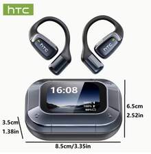 HTC NE25 Wireless Open-Ear Headphones, Wireless V6.0, Low Call Latency, Equipped With Real-Time AI Translation In 134 Languages ​​– HD LCD Display, 60-Hour Battery Life - View 12