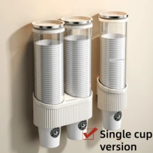 Disposable Cup Holder - Wall-Mounted, Placed Next To Water Dispenser, With Paper Cup Rack For Storing Cups In Restaurants, No Drilling Required. - Multicolor - View 3