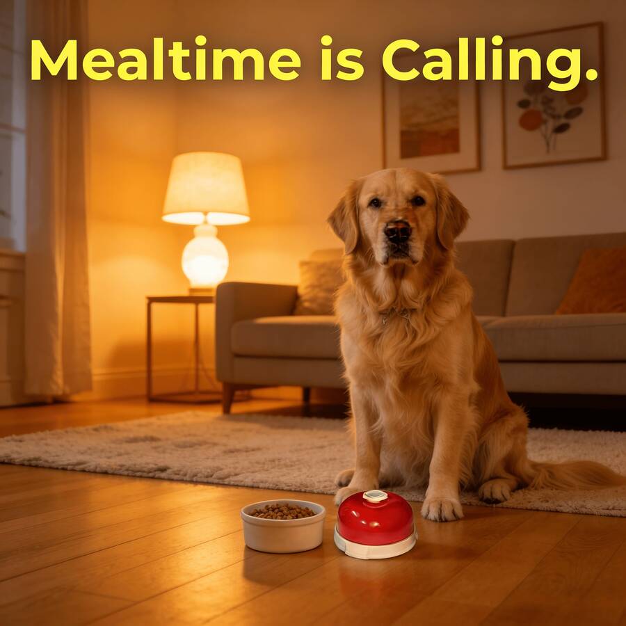 1pc Pet Call Bell, Dog Cat Potty Training Bell, Interactive Paw Activated Doorbell Suitable For Puppies & Kittens