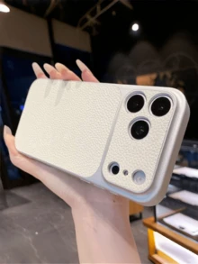 Ốp lưng điện thoại cao cấp mờ mềm mại với cửa sổ camera lớn, tương thích với iPhone 17 Pro Max/17 Pro/16 Pro Max/15 PLUS/14 Pro/13/12/11, bảo vệ toàn diện ống kính camera, chống rơi vỡ. - trắng - Xem 5