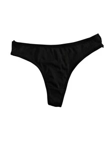 Kit 7 Calcinha Fio Canelada Feminina Confortável Sem Costura - Multicolorido - Visão 7