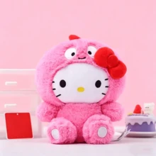 名创优品三丽鸥恐龙服装Hello Kitty Pochacco毛绒玩具柔软填充动物娃娃家居沙发摆件枕头圣诞节生日礼物 - 彩色 - 查看 13