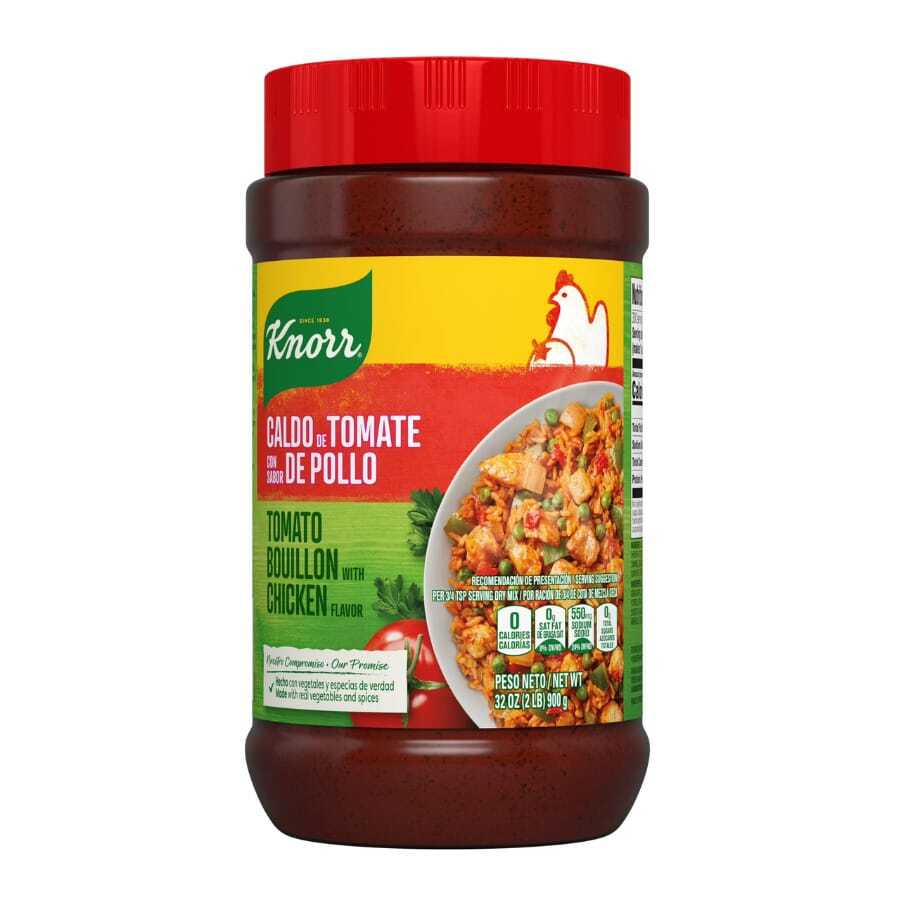 Knorr Granulated Tomato With Chicken Flavor Bouillon Powder 32 Oz Jar - 15g - View 1
