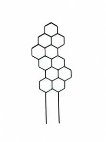 Rust-Resistant Plastic Honeycomb Column Trellis, Suitable For Potted Vines And Flowers, Indoor And Outdoor Garden Space-Saving Support Rack - Multicolor - View 13