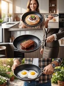 This Modern, Minimalist Non-Stick Chinese Wok Is Made Of Lightweight Aluminum Alloy, Featuring A Deepened Body, Non-Stick Coating, And A Heat-Resistant Handle. Available In Various Sizes And Large Capacities. - View 10