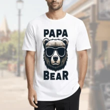 Playera Pareja Día de las Madres y Día del Padre 2026, Algodón Estampado para Familia - Negro - Ver 3