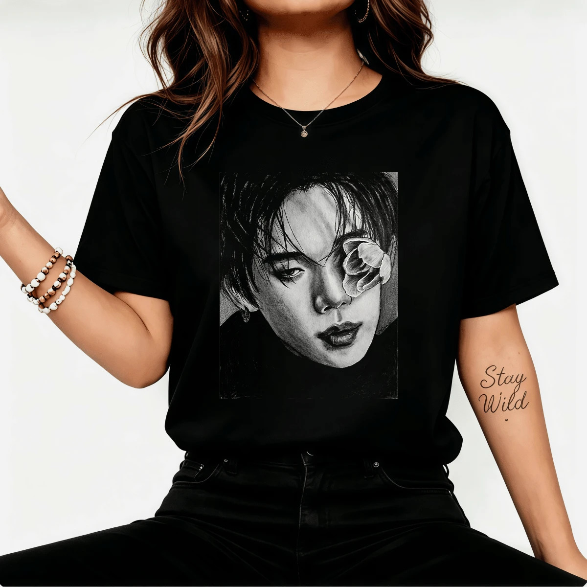 Women T-Shirts - Black - View 1