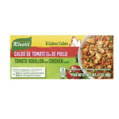  Knorr Tomato With Chicken Flavor Bouillon Cubes – 8 Pack, 3.1 Oz, Rich Cooking Seasoning