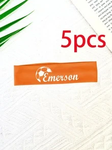 1/3/5条装运动头带 - 吸湿排汗弹力头带，可定制，弹力瑜伽运动发饰，百搭日常及各种场合头巾，秋冬假日装扮优雅头巾，Y2K风格发饰 - 彩色 - 查看 13