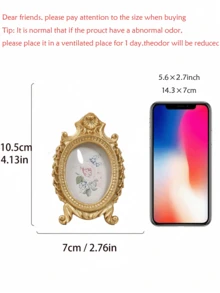 1个树脂材质金色银棕色弧形门框装饰相框，多种颜色可选，易于摆放在家居桌面，可作相框摆件，适用于卧室、书房、办公桌等场所。 - A - 查看 11