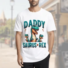 Playera Pareja Día de las Madres y Día del Padre 2026, Algodón Estampado para Familia - Negro - Ver 3