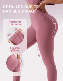 Women Leggings - Rosewood - View 2