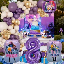 Hasbro K-Pop Birthday Party Decoration Balloon Wreath Set, Includes Metallic Balloons And Happy Birthday Backdrop, Suitable For Wedding, Birthday, Graduation, Engagement Party Decoration - As Shown In the Figure - View 18