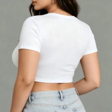 Lesbian Pride Baby Tee, Pride Crop Top For Women, Gay Girl Shirt, Lesbian Crop Top, Pride Mon - 白色 - 查看 2