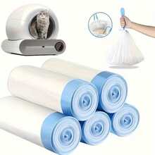 150PCS/45PCS Thickened Durable Pet Poop Bags With Drawstring Closure - Large Leak-Proof Tear-Resistant Waste Bags For Dogs, Cats, Litter Box Cleaning - Suitable For Home, Travel, Crate Training - Compatible With Automatic Feeders, High Capacity Reliable Quality, Cat Owner's First Choice - Multicolor - View 2
