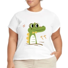Camiseta unisex estampada nueva de 2026, disponible en blanco y negro, prenda informal de algodón para verano - Blanco - Ver 4