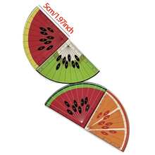 4pcs Mini Fruit Palm Ruler Acrylic Colorful Palm-Sized Ruler Pendant, Cute Measurement Convenient Pendant, Gift For Friends, Graduation Gift, Back To School Small Gift - Fruit - View 5