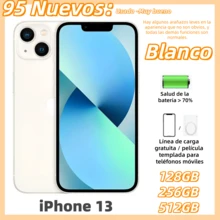 (95% New) Apple IPhone 13, White, Dual SIM, Battery Health Over 70%, Includes Charging Cable/Screen Protector, Used - Excellent Condition - White - View 2