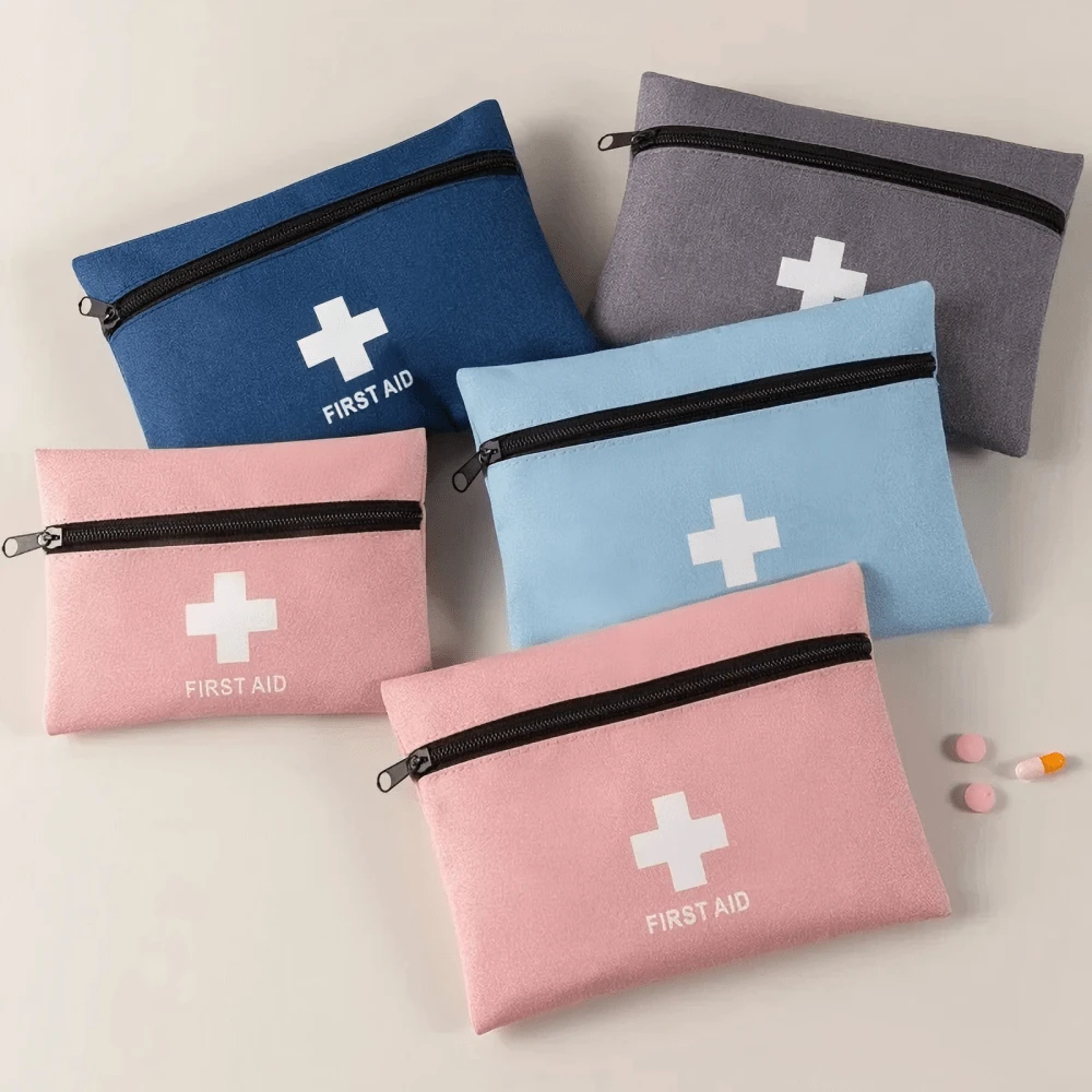 Compact Emergency First Aid Kit Travel Home Outdoor Medical Supplies Storage Bag Portable And Lightweight - Multicolor - View 1