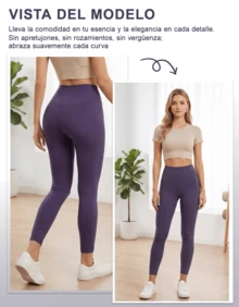 Women Leggings - Purple - View 8