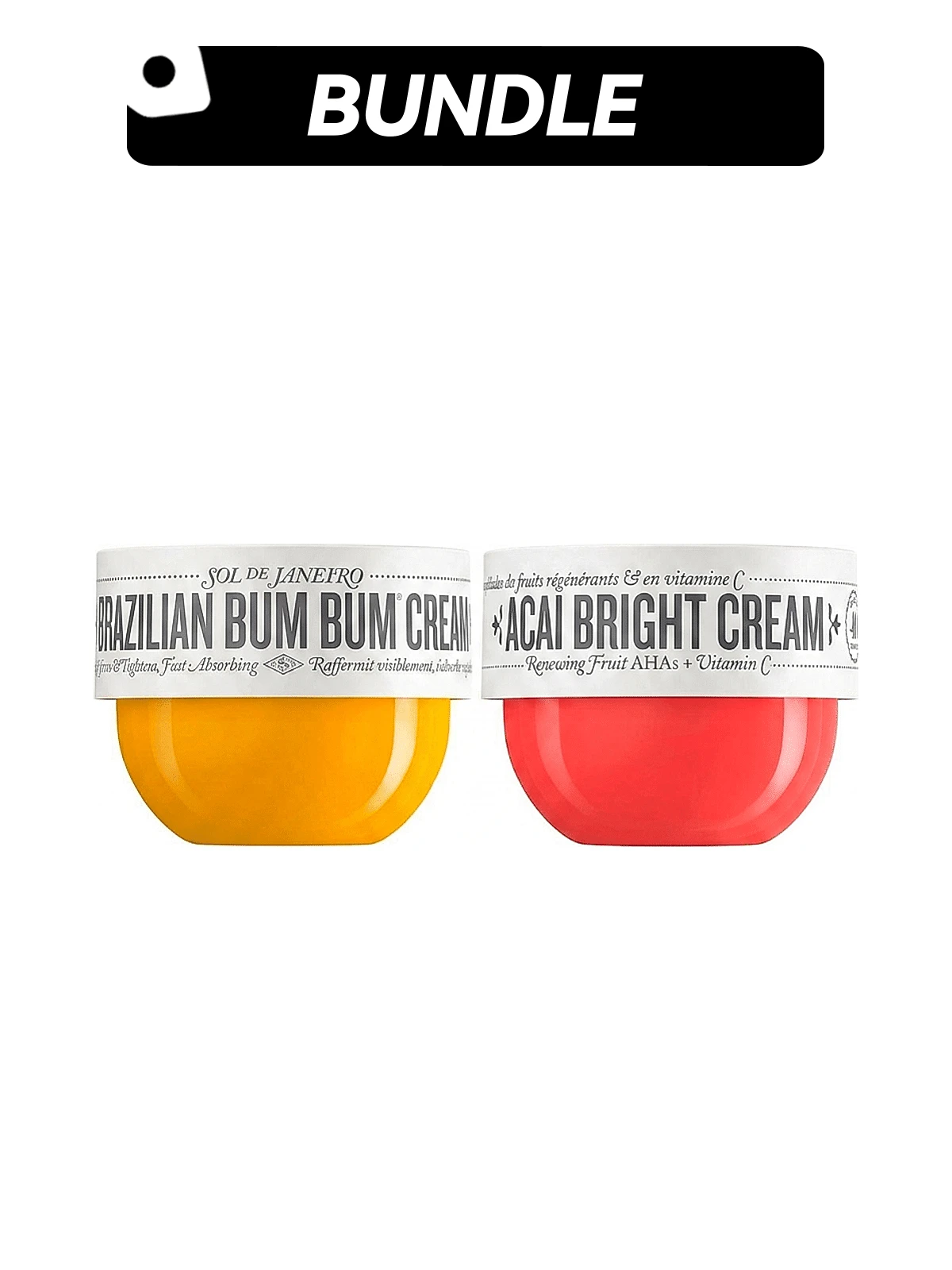 Sol de Janeiro [Bộ sản phẩm sữa dưỡng thể] Kem dưỡng thể Brazilian Bum Bum Cream + Kem dưỡng sáng da Bom Dia Bright Cream 240ml*2 - Phù hợp với mọi loại da - Xem 1