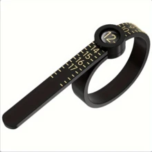 Outil de mesure de la taille de bague, tailleur de bague facile à utiliser avec loupe, mesure précisément la taille des doigts, convient aux tailles US, UK et européennes, la conception portable garantit une taille de bague parfaite - ajusteur de mesure d'anneau - Voir 11