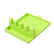 1pc/2pcs Multi-Function Silicone Pot Lid/Spoon Holder, Spoon Rack, Kitchen Utensil Holder, Multipurpose Cutlery Rack, Spoon & Spatula Holder, Pot Lid Rack, Spatula Holder, Kitchen & Dining Supplies - Multicolor - View 16