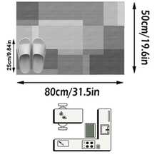 1PC Rug, Carpet, Area Rug, Door Mat, Nordic Modern Creative INS Style - Design Abstract Geometric Color Block Patchwork Pattern - Outdoor Carpet, Entrance, Balcony, Garden, Outdoor, Patio, Living Room, All Season Soft Machine Washable Rug Mat, Home Decor - Multicolor - View 12