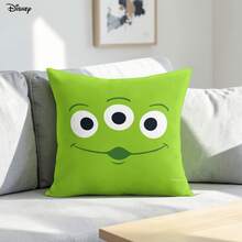 Official Disney Toy Story Throw Pillow Cover, Toy Story Little Green Men Three-Eyed Alien Cartoon Character Print For Couch Sofa Bedroom Living Room Home Decor - Mixed Colors - View 2