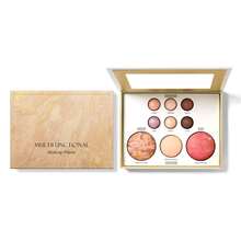 Paleta de Maquillaje Multifuncional Dorada: Sombra de Ojos, Contorneado, Rubor, Iluminador, Iluminador para Debajo de los Ojos, Paleta de Maquillaje Todo en Uno. - 1 - Ver 1