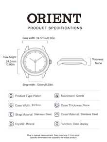 Đồng hồ nữ Orient SWD09001V0, mặt số màu tím, dây đeo thép không gỉ màu bạc, đồng hồ đeo tay tối giản hàng ngày, đồng hồ thanh lịch dành cho nữ, món quà sinh nhật sang trọng dành cho phụ nữ. - Hồng - Xem 6