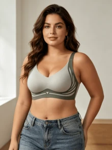 3pcs Anti-Gravity Lift Seamless Sexy Wireless Bra, Supportive Cups Prevent Sagging - Black - View 6