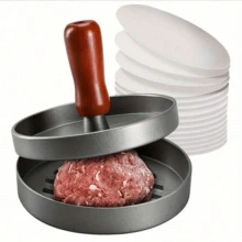 1pc Non-Stick Hamburger Patty Maker Mold | Beef, Cheese, Vegetable Burger Forming Machine, For Grilling And Cooking - Multicolor - View 1