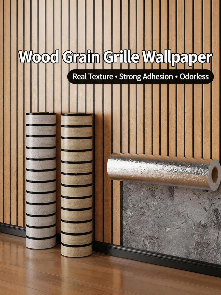 Brodark 1 cuộn giấy dán tường dạng lưới phẳng 40*300cm, họa tiết vân gỗ cổ điển, chống thấm nước, chống dầu, chống nấm mốc, thích hợp cho phòng ngủ, phòng khách, làm phông nền TV, dễ dàng lắp đặt và bảo trì.