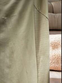 Women's Simple Pants With Knot, Pocket, And Drawstring - Ginger - View 3