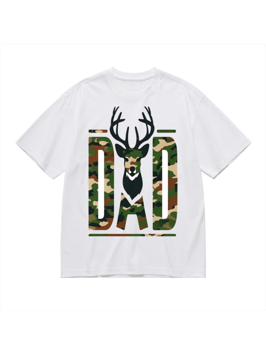 Camiseta unisex estampada nueva de 2026, disponible en blanco y negro, prenda informal de algodón para verano - Negro - Ver 1