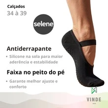 Women's Non-Slip Pilates Yoga Socks Selene Original Adult Plain Ref 7860.003 - Marinho 34-39 - View 4