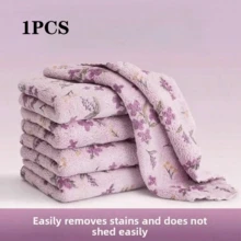 20pcs Coral Fleece Cleaning Cloths, High Absorbency Towels, Quick-Dry Multi-Purpose Wiping Rags, Suitable For Kitchen, Bathroom, Car, Floral Pattern Square Cleaning Cloths, Cleaning Supplies, Bathroom Accessories, Travel Essentials, Home Goods, Home Essentials, School Essentials, Back To School Supplies, Bathroom, Home & Kitchen, Kitchen Decor, Kitchen Accessories, Kitchen Supplies, Home Accessories, Kitchen Storage, Camping Essentials, Holiday Essentials, Kitchen Essentials, Kitchen Decor & Accessories, Home Necessities, College Essentials - Multicolor - View 12