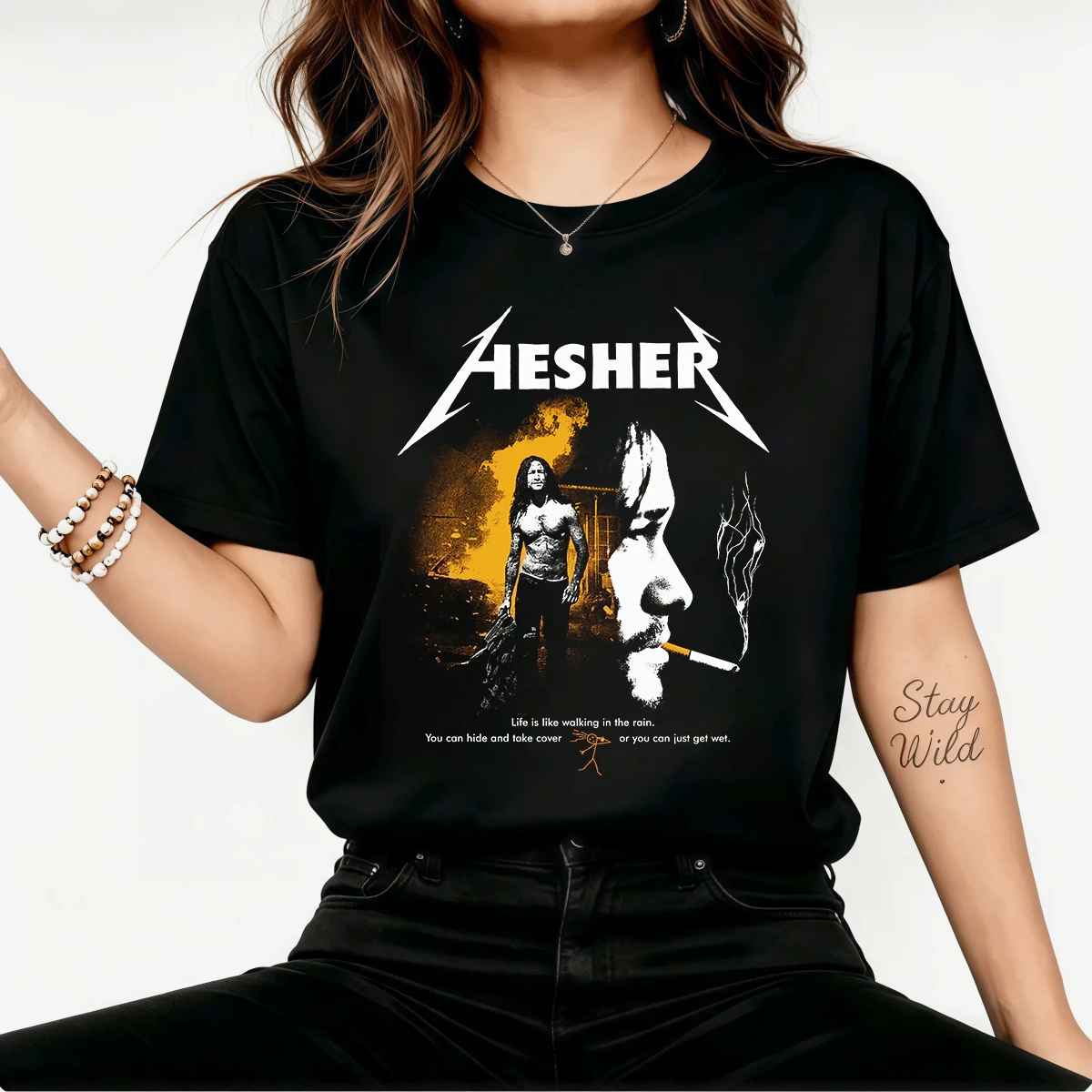 Women T-Shirts - Black - View 1