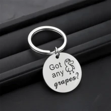 1pc Funny Stainless Steel Keychain Please Use It Best Friend Key Ring Bag Pendant Christmas Gift - YSK-0042 - View 5