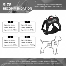 Dog Vest Harness For Dogs & Cats, No Pull Heavy Duty Harness For Training Walking - Đỏ - Xem 4