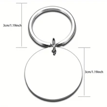 1pc Funny Stainless Steel Keychain Please Use It Best Friend Key Ring Bag Pendant Christmas Gift - YSK-0042 - View 3
