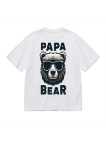 Playera Pareja Día de las Madres y Día del Padre 2026, Algodón Estampado para Familia - Negro - Ver 1