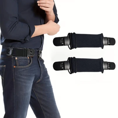 Cinto invisível ajustável para cintura, elástico sem fivela, prático modelador de cintura para calças jeans, ajustador de cintura que não cria volume, confortável e sem apertar.