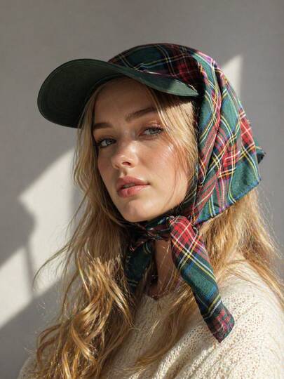 Mũ chống nắng phối màu kẻ caro unisex, kiểu khăn bandana kẻ caro cổ điển, mũ mùa hè đa năng thích hợp cho hoạt động ngoài trời, đi biển, du lịch, thường ngày, leo núi, mua sắm, nghỉ mát, sử dụng hàng ngày.