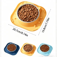Bộ bát ăn cho thú cưng - Trạm cho ăn với bát bằng thép không gỉ, hoàn hảo cho mèo và chó nhỏ giúp cải thiện tiêu hóa. - Nhiều màu - Xem 2
